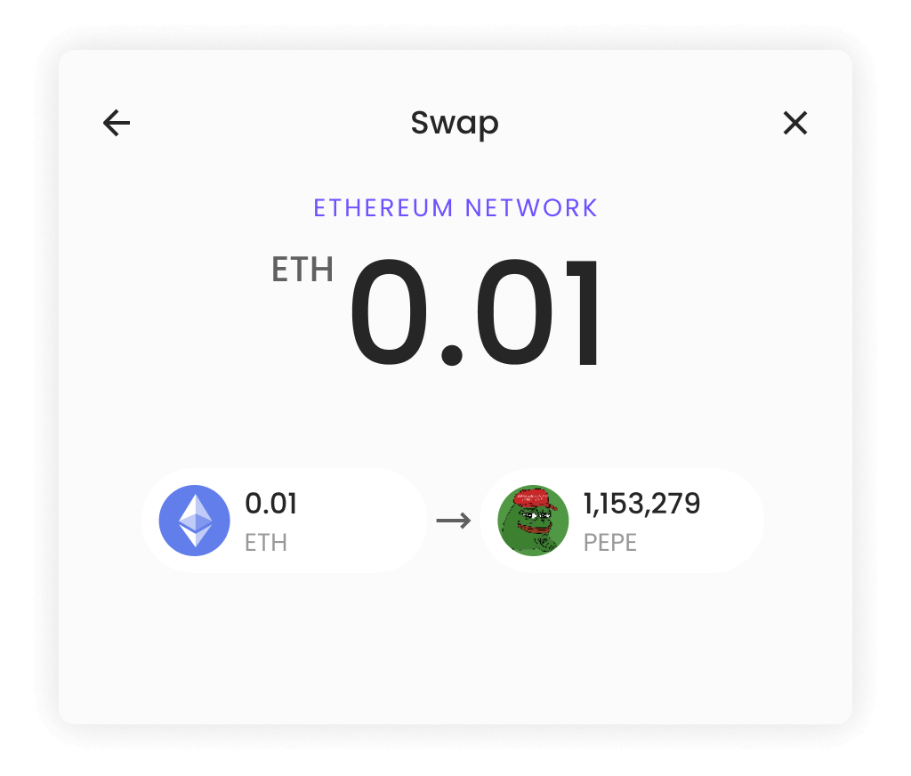 Buy and swap thousands of tokens