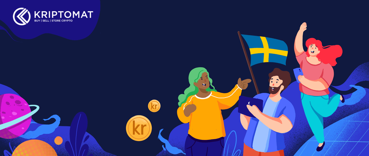 kriptomat lägger till stöd för svenska kronor i sverige