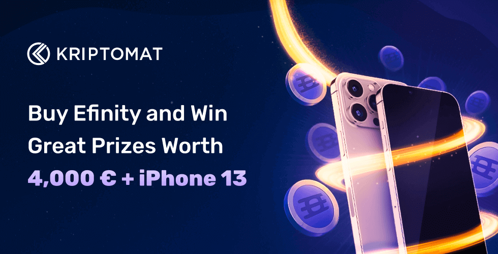 buy efinity, win great prizes – worth 4,000 € + iphone 13