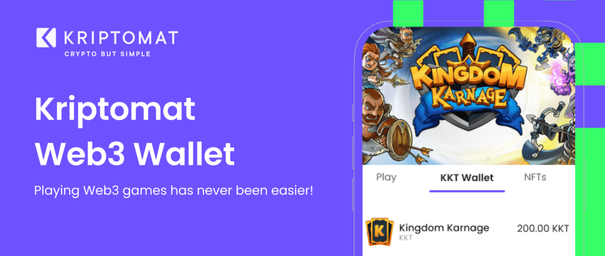 kriptomat launches game-changing gamefi web3 wallet, revolutionizing access to web3 games for mainstream gamers